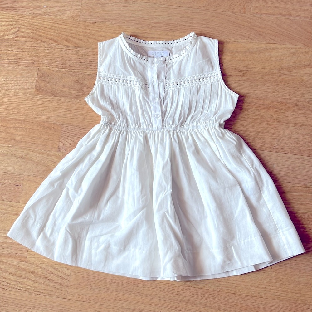 Livly white summer dress 3 T 100%cotton beautiful summer dress